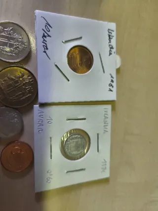 Lote 8 monedas Islandia