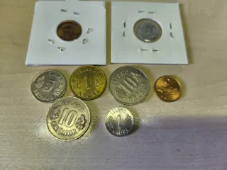 Lote 8 monedas Islandia