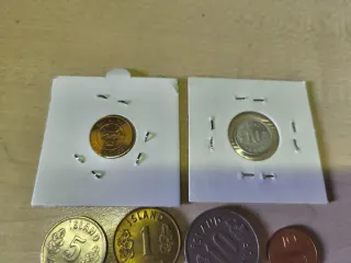 Lote 8 monedas Islandia