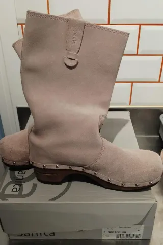 Botas/zuecos Sanita Nobuck Rosa Talla 39