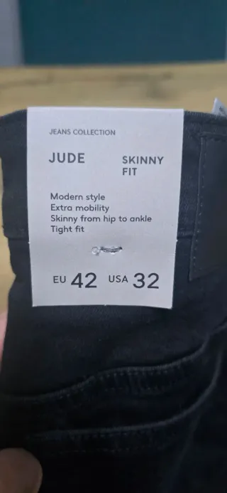 Pantalón negro hombre Talla 42