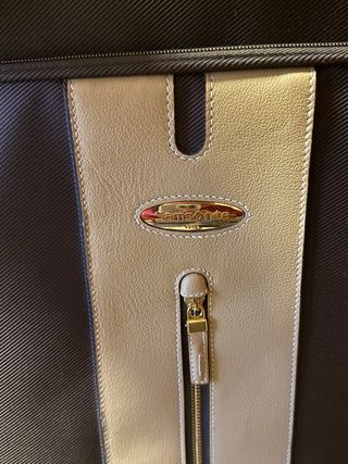 Maleta Grande Samsonite Marrón y Beige