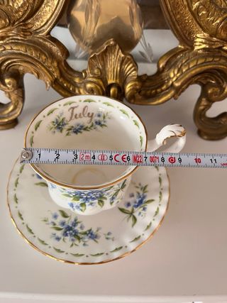 Taza y platillo de porcelana de Royal Albert
