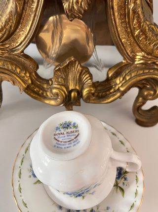 Taza y platillo de porcelana de Royal Albert