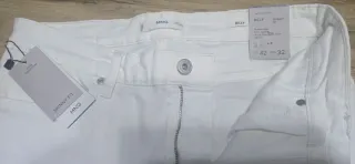 Pantalón Mango Blanco Hombre