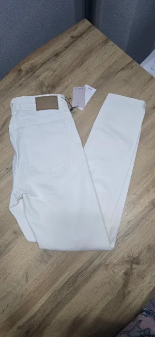 Pantalón Mango Blanco Hombre