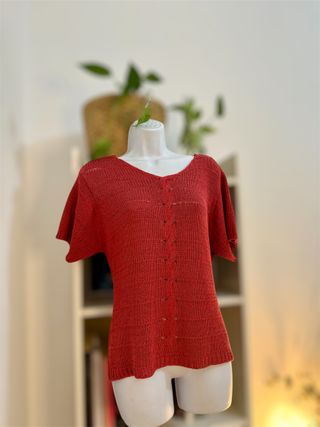 Top de punto estilo jersey Vintage 90’s talla M -