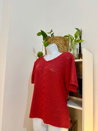 Top de punto estilo jersey Vintage 90’s talla M -