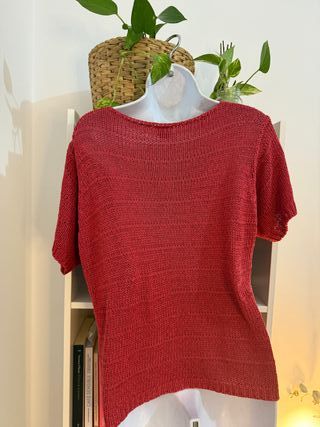 Top de punto estilo jersey Vintage 90’s talla M -