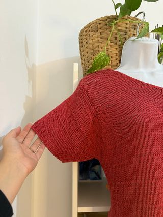 Top de punto estilo jersey Vintage 90’s talla M -