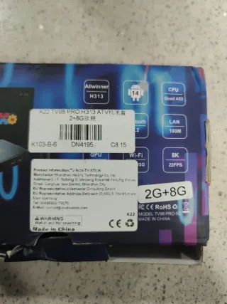 Android TV Box Tiv98 Pro 5G 8K Ultra HD