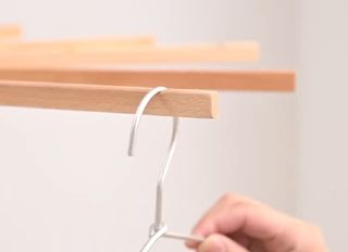 Tendedero trípode madera pie perchero plegable