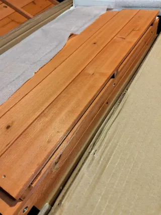 Mesa de jardinería de madera 67x37x89 cm Melvin