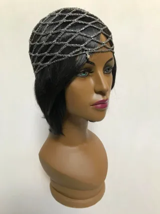 Mesh hat color grigio acciaioo con stella cromata