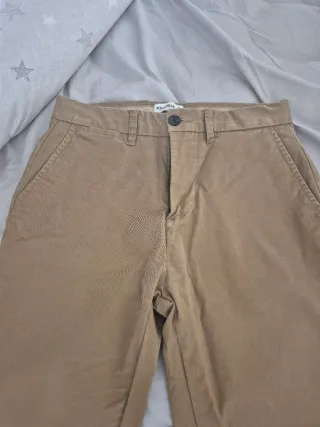 Pantalón chino talla 36 S.Color beige.