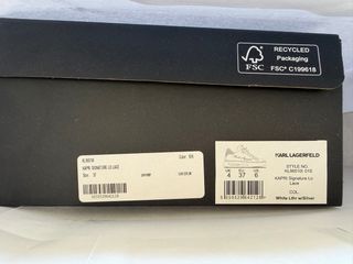 Zapatillas Karl Lagerfeld Blancas y Plateadas