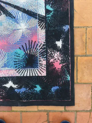 Alfombra diseño abstracto multicolor