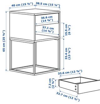 Mesita Vikhammer de Ikea
