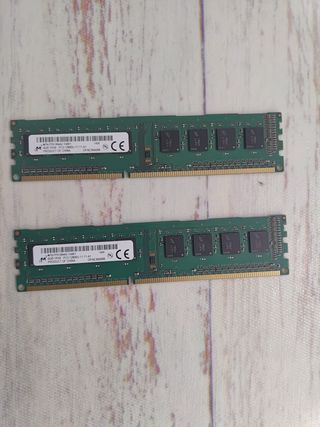 2x 4GB DDR3 RAM PC3-12800U Micron