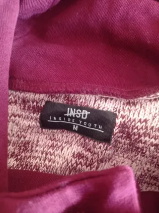 Jersey con capucha morado y blanco