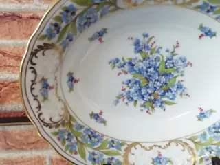 Piatto Schumann porcellana decorato fiori