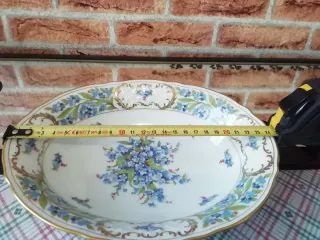 Piatto Schumann porcellana decorato fiori