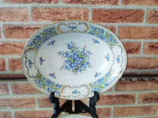 Piatto Schumann porcellana decorato fiori