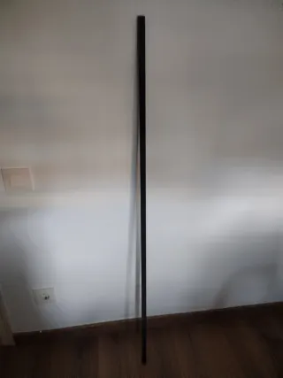 Cortinas lino estampado floral verde y azul.