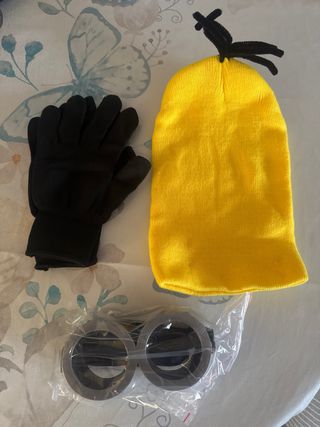 Disfraz Minions Gorro, Gafas y Guantes