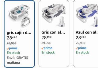 Bañera bebe con cojin