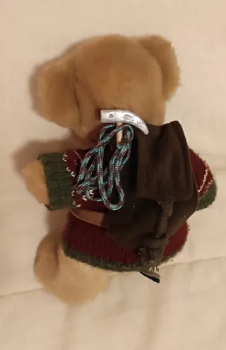 Oso peluche alpinista escalador