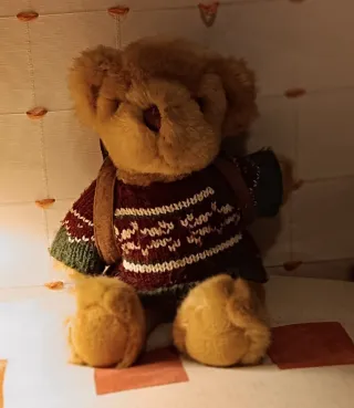 Oso peluche alpinista escalador