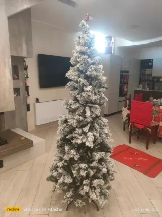 Albero di Natale innevato