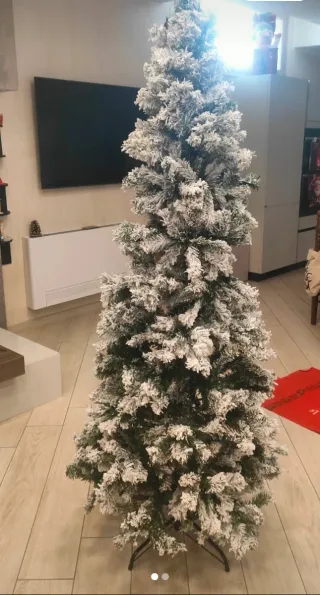 Albero di Natale innevato