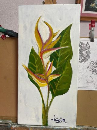 Pinturas al óleo flores