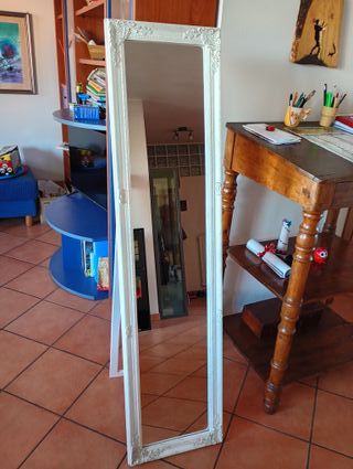 Specchio da terra Jysk bianco