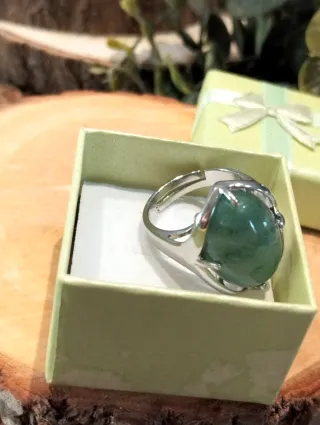 Anillo Piedra Aventurina Natural