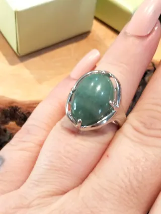 Anillo Piedra Aventurina Natural