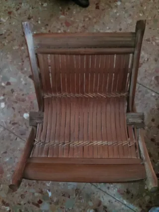 Ocasión! Reposapiés antiguo y base lampara madera