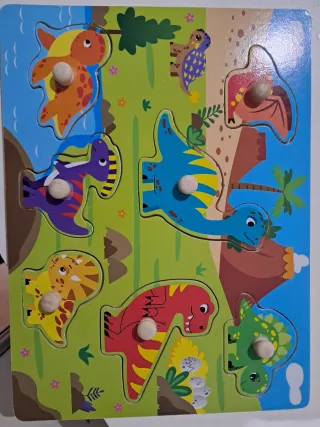 Puzzle Madera Dinosaurios Primeros Pasos