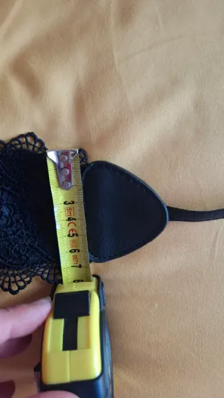 Cinturón de encaje negro