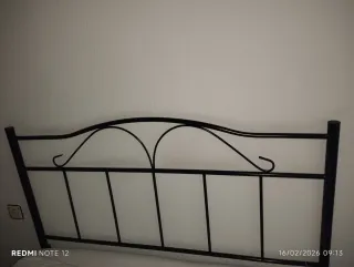 Cabecero de forja negro