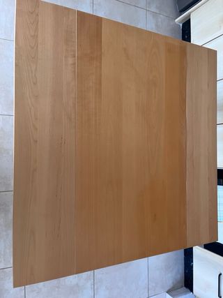 Mesa de cocina extensible de madera