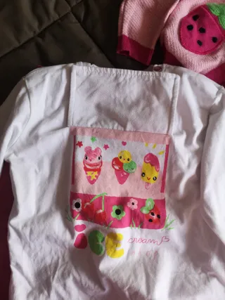 Conjunto infantil morango