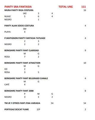 Lote 101 panties fantasía de Sra.