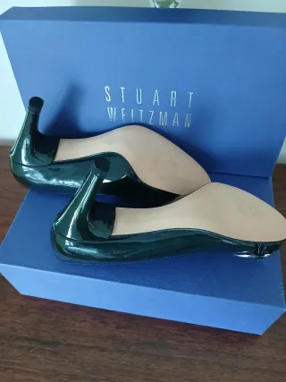 Zapatos Stuart Weitzman Negros Tacón Hebilla