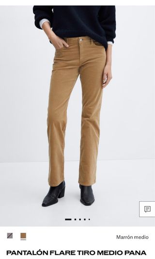 Pantalón micropana beige