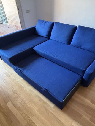 Sofá Chaise Longue Azul Ikea