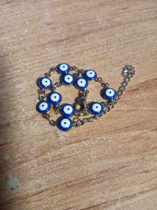Pulsera acero inoxidable con ojo turco