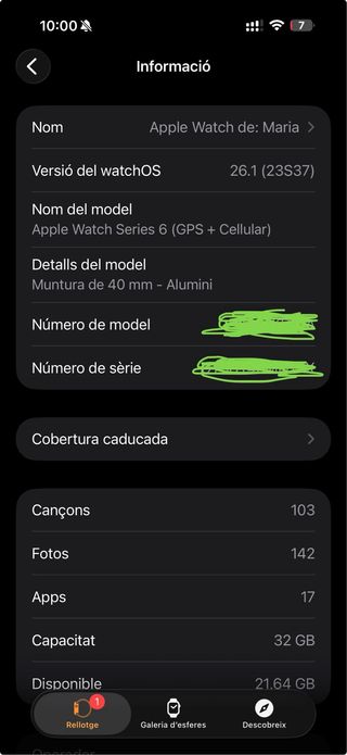 Apple Watch Series 6 40mm GPS + Cellular